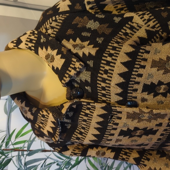 Chico's Southwest Western Print Tapestry Jacket Coat - Picture 5 of 13